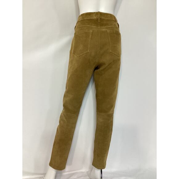 Ralph Lauren Suede Stretch Tan Pant Size 10 - Picture 3 of 4